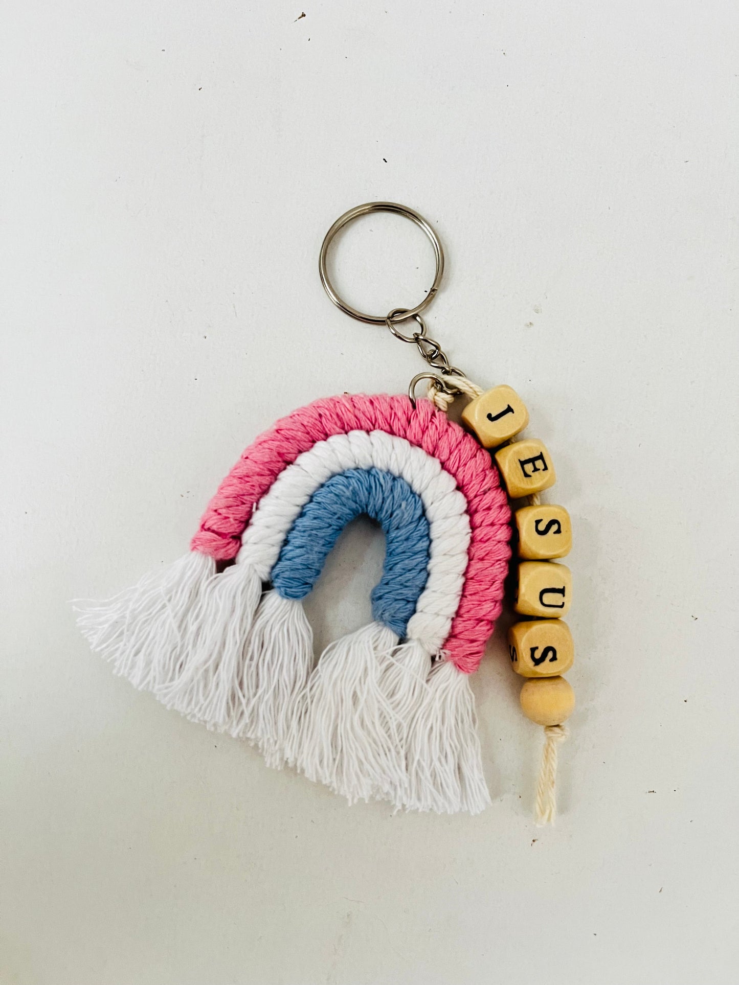 Rainbow 'Jesus' Keychain