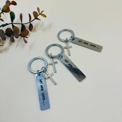 Keychain 'Let God Lead'