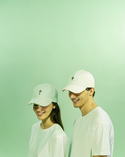 Embroidered 'cross' cap