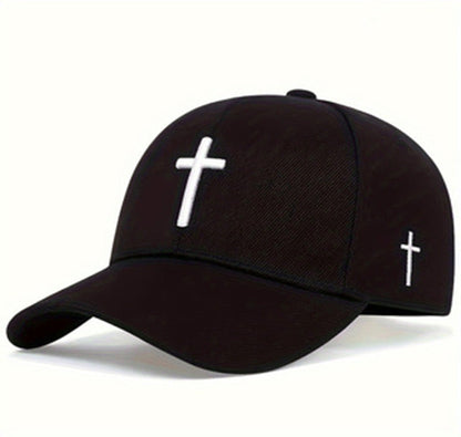 Embroidered 'cross' cap