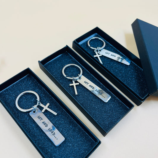 Keychain 'Let God Lead'