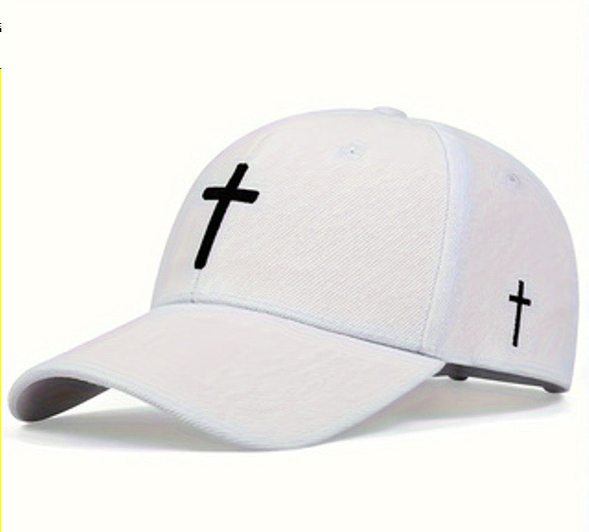 Embroidered 'cross' cap
