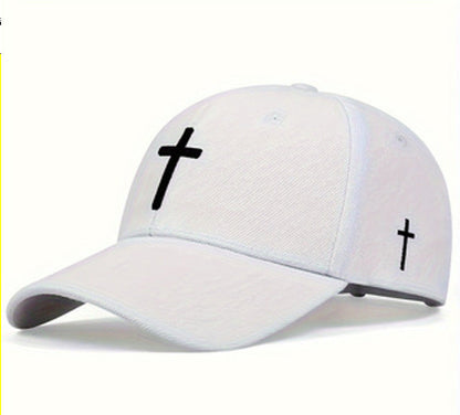 Embroidered 'cross' cap