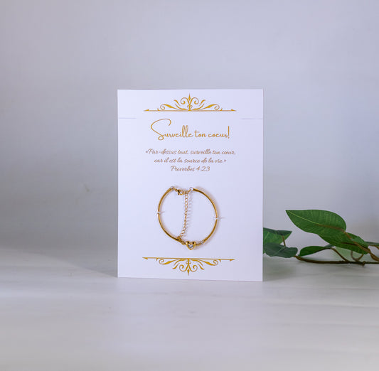 'Watch your heart' bracelet